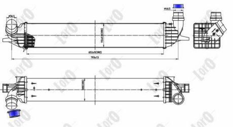 Iнтеркулер Renault Laguna III 2.0DCi 07-15 DEPO 042-018-0005