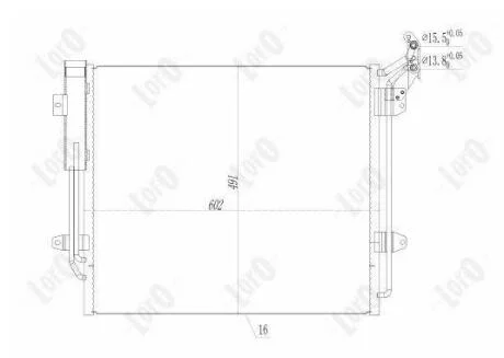 Радiатор кондицiонера з осушувачем VW Sharan 1.4TSI/2.0TDI/TSI 10- DEPO 046-016-0002