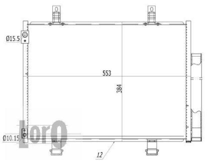Конденсатор, кондиционер SUZUKI SWIFT, 9531068L00 DEPO 050-016-0004