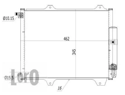 Конденсатор, кондиционер SUZUKI IGNIS, 9531186G00 DEPO 050-016-0005