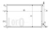 Конденсатор, кондиционер VOLVO S60, 30648954 DEPO 052-016-0007 (фото 1)