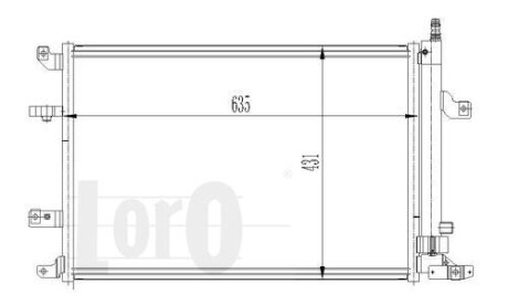 Конденсатор, кондиционер VOLVO S60, 30648954 DEPO 052-016-0007