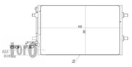 Радiатор кондицiонера Volvo C30/C70/S40/V50 04- DEPO 052-016-0009