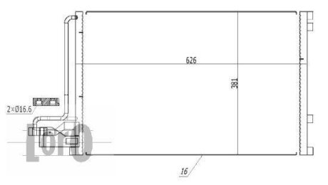 Конденсатор, кондиционер VOLVO C 30, 30647931 DEPO 052-016-0013
