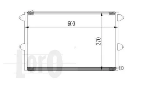 Конденсатор, кондиционер VW CADDY, 6K0820413A DEPO 053-016-0003
