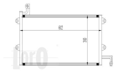 Конденсатор, кондиционер VW GOLF CABRIOLET, 1H0820413 DEPO 053-016-0027