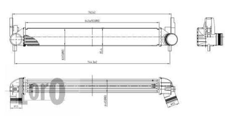 Iнтеркулер Skoda Roomster/Fabia 08- DEPO 053-018-0011