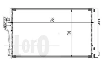 Радіатор кондиціонера Vito/Viano W639 2.0-3.7 03- DEPO 054-016-0006