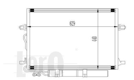 Радiатор кондицiонера з осушувачем MB E-class (W211) 1.8-5.5 02-08 DEPO 054-016-0007-A