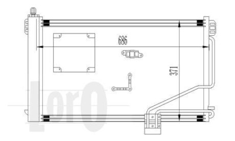 Конденсатор, кондиционер MERCEDES-BENZ C-CLASS, 2035001354 DEPO 054-016-0013
