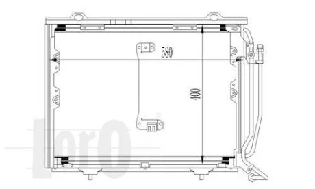 Конденсатор, кондиционер MERCEDES-BENZ C-CLASS, 2028300770 DEPO 054-016-0016