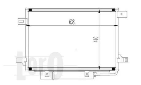 Конденсатор, кондиционер MERCEDES-BENZ A-CLASS, 1695000354 DEPO 054-016-0017