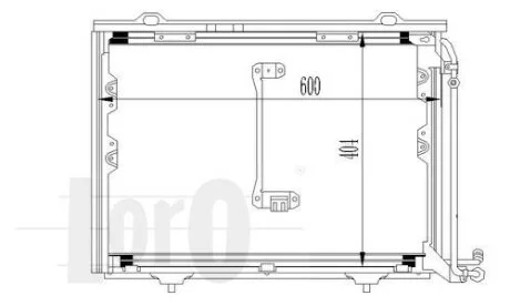 Конденсатор, кондиционер MERCEDES-BENZ C-CLASS, 2028300570 DEPO 054-016-0023