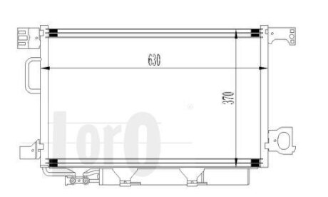 Радiатор кондицiонера MB C-CLASS/CLK 01- DEPO 054-016-0025