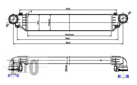 Iнтеркулер MB C-calss (W203) 1.8-3.0D 00- DEPO 054-018-0002