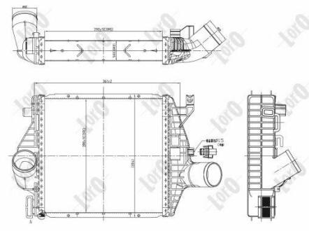 Iнтеркулер MB Vito (W638) 2.2CDI 99-03 DEPO 054-018-0015