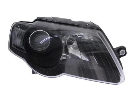 Фара передня (Фара прав. H7/H4 с поворотником, авт. регул., черная рамка []) DEPO 441-11A7R-LDEM2