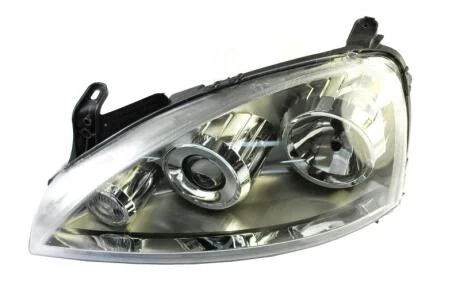 Фара передня (Фара лев. H7/H7 с поворотником, авт. регул. 7/02- [AL]) DEPO 442-1136L-LD-EM