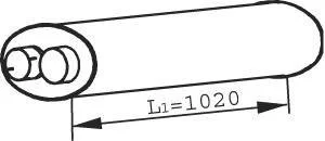 Глушник / ГЛУШИТЕЛЬ DAF LF FA 1401636 Dinex 21395