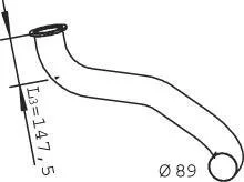 Деталь вихлопної системи Dinex 22137