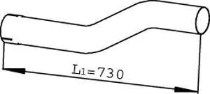 Деталь вихлопної системи Dinex 22145