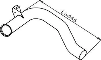 Труби вихлопної системи / ВЫХЛОПНАЯ ТРУБА DAF/BOVA Dinex 22157