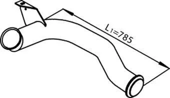 Труби вихлопної системи Dinex 22179