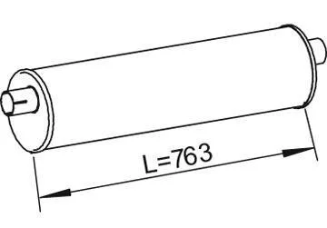 Деталь вихлопної системи Dinex 28336
