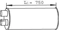 Глушник,випускна система Dinex 28448