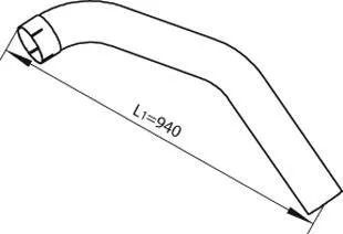 Труби вихлопної системи / ВЫПУСКНОЙ ТРУБОПРОВОД MAN F2000 Dinex 49227