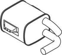 Глушник,випускна система Dinex 50461