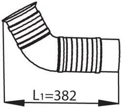 Демпфер,випуск.системи Dinex 53254