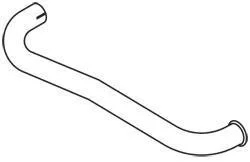 Выхлопная труба Mercedes 814 Dinex 53657