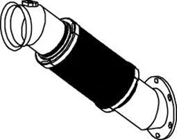 Труби вихлопної системи Dinex 54280