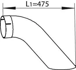 Труби вихлопної системи Dinex 54668