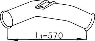 Труби вихлопної системи Dinex 68241