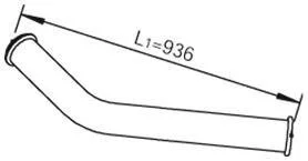 Труби вихлопної системи Dinex 81705