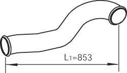 Труби вихлопної системи Dinex 81717