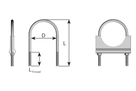 Кріплення вихлопної системи / ХОМУТ D105,0 = 682606 Dinex 90105