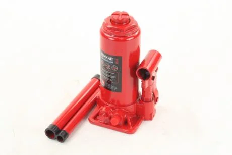 Домкрат бутилковий, червоний 6т, H=200/385. Dk-Дорожная Карта JNS-06