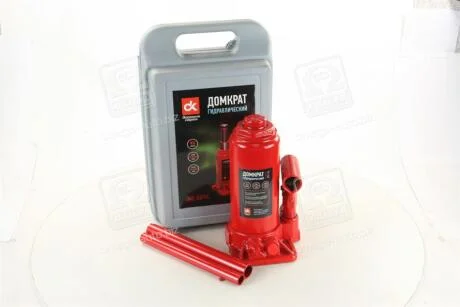 Домкрат бутилочний, 6т пластик, червоний H=200/385 <ДК> Dk-Дорожная Карта JNS-06PVC