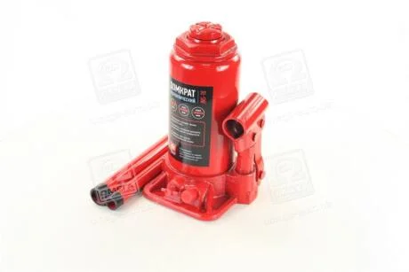 Домкрат бутилочний, червоний 10т, H=200/385 <ДК> Dk-Дорожная Карта JNS-10