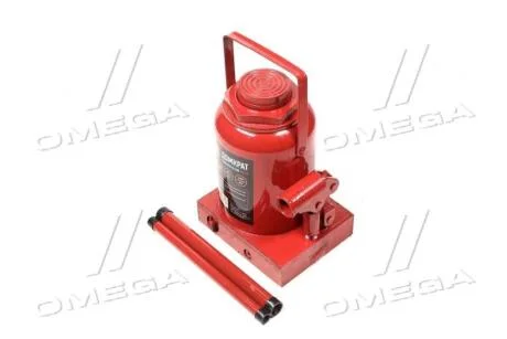 Домкрат бутилковий, червоний 50т, H=285/420. Dk-Дорожная Карта JNS-50