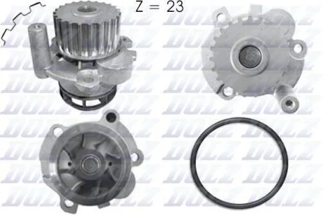 Насос водяной VAG A3/A4/A5/A6/Q5/TT/ALTEA/LEON/OCTAVIA/SUPERB/GOLF/JETTA/SCIROCCO 04- 2.0TSI DOLZ A212