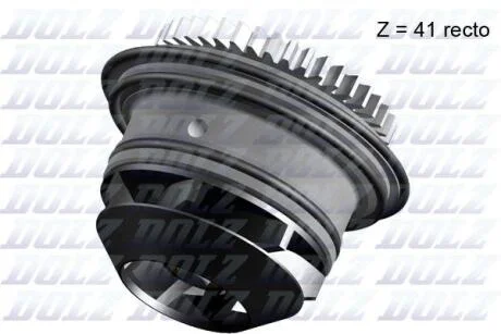 Помпа води VW LT 2.8TDI (mot.AGK,ATA 97-02) TDI (косий зуб) DOLZ A229