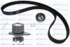 DOLZ CITROEN К-т ГРМ (помпа + ремінь + ролик) BERLINGO 1.4 i 96-11, XSARA (N1) 1.4 i 97-05, ZX Break (N2) 1.4 i 93-97, PEUGEOT 106 II 1.4 i 96-04, 206 SW 1.4 02-07 KD026