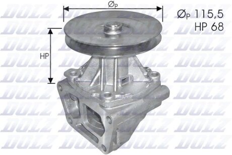 Насос водяний DOLZ S129