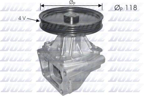 FIAT помпа води з корпусом Fiorino,Tipo,Tempra 1.4/1.6 89- DOLZ S146