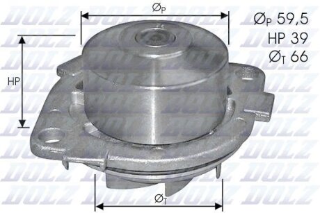 FIAT помпа води Bravo,Brava 1.4 12V 95-,Marea,Lancia DOLZ S211
