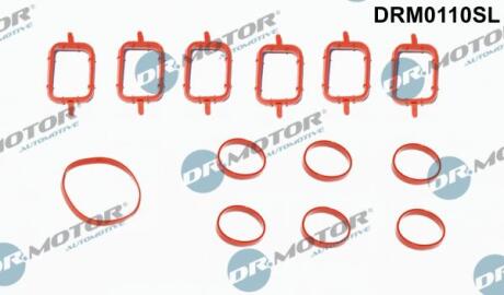 Комплект прокладок впускного колектора BMW 3 (E46), 3 (E90), 3 (E91), 3 (E92), 3 (E93), 5 (E39), 5 (E60), 5 (E61), 6 (E63), 6 (E64), 7 (E38), 7 (E65, E66, E67), X3 (E83) 2.5D/3.0D 08.98-12.13 DR.MOTOR DRM0110SL